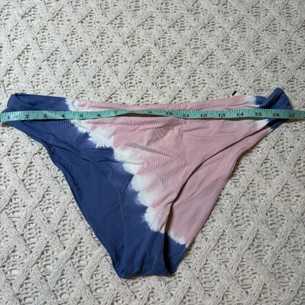 L*Space Tie-Dye Bikini Bottom Pink Blue Ombre Swimwear – NWOT w/ Hygiene Sticker